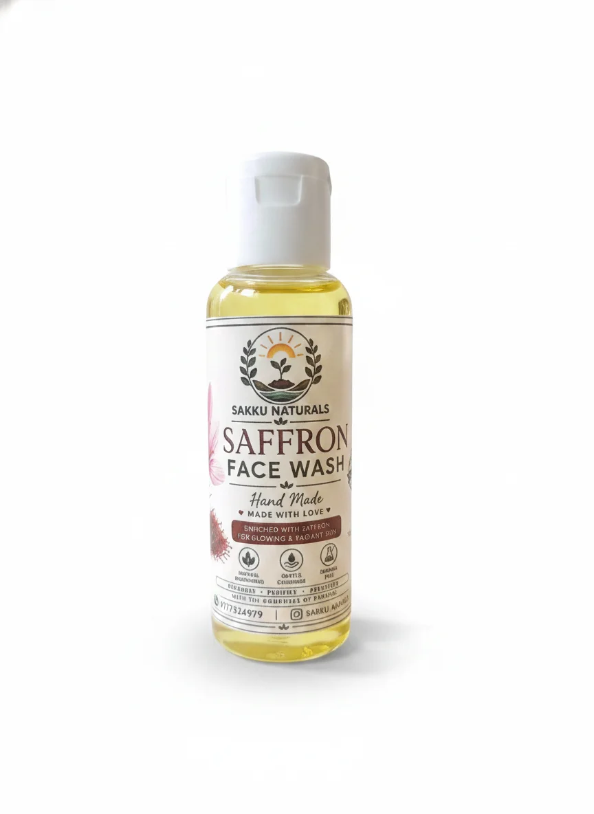 Sakku Naturals Saffron Face Wash 50 Ml