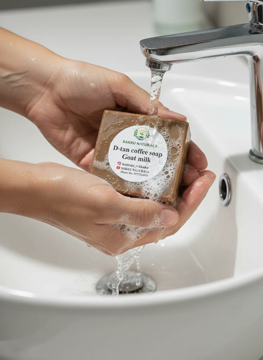 D-tan Coffee Soap Goat Milk75 Grams 2