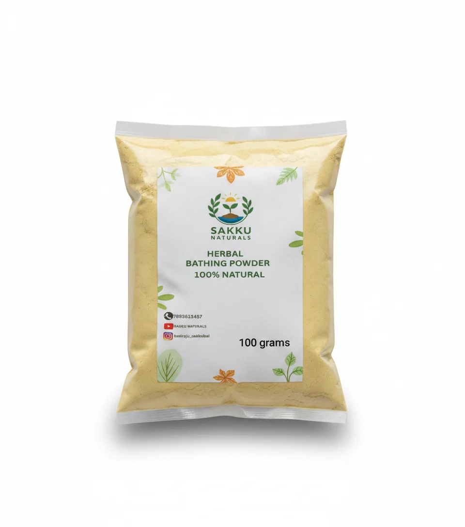 Sakku Naturals Herbal Bathing Powder 100 Grams thumbnail 1