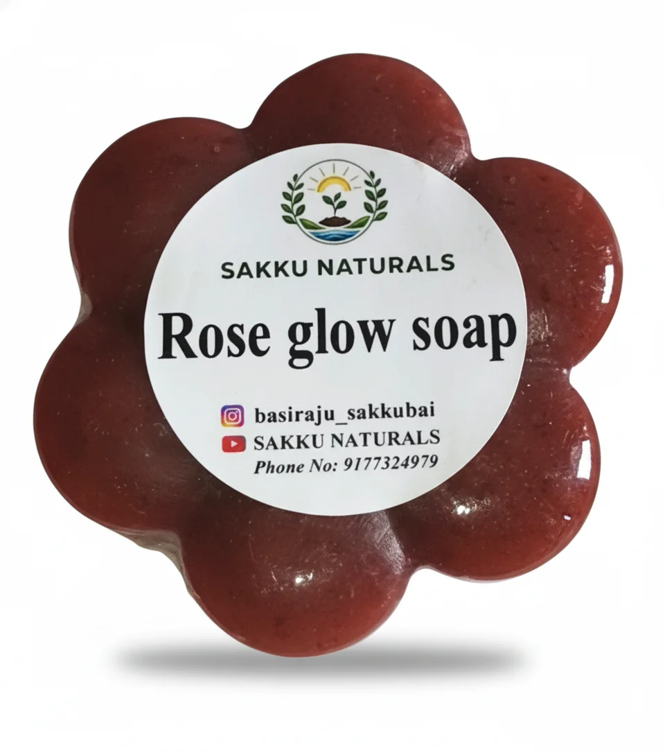 Sakku Naturals Rose Soap Bar 75 Grams thumbnail 1
