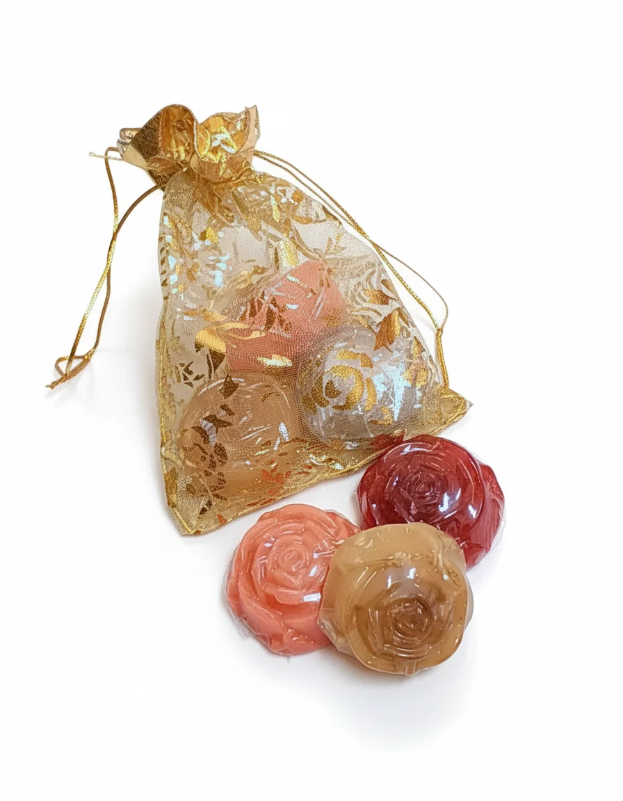 Rose Shaped Natural Soaps Gift Set
