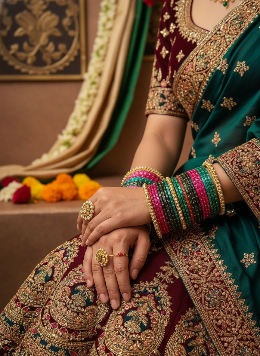 Colorful Dotted Glass Bangles Set. Wonderful Sets. Comfort for daily Wear And fonctation Wear also Each Set 150 .6 Sets 900.sizes Available . offer Price 600 Rs Only thumbnail 3