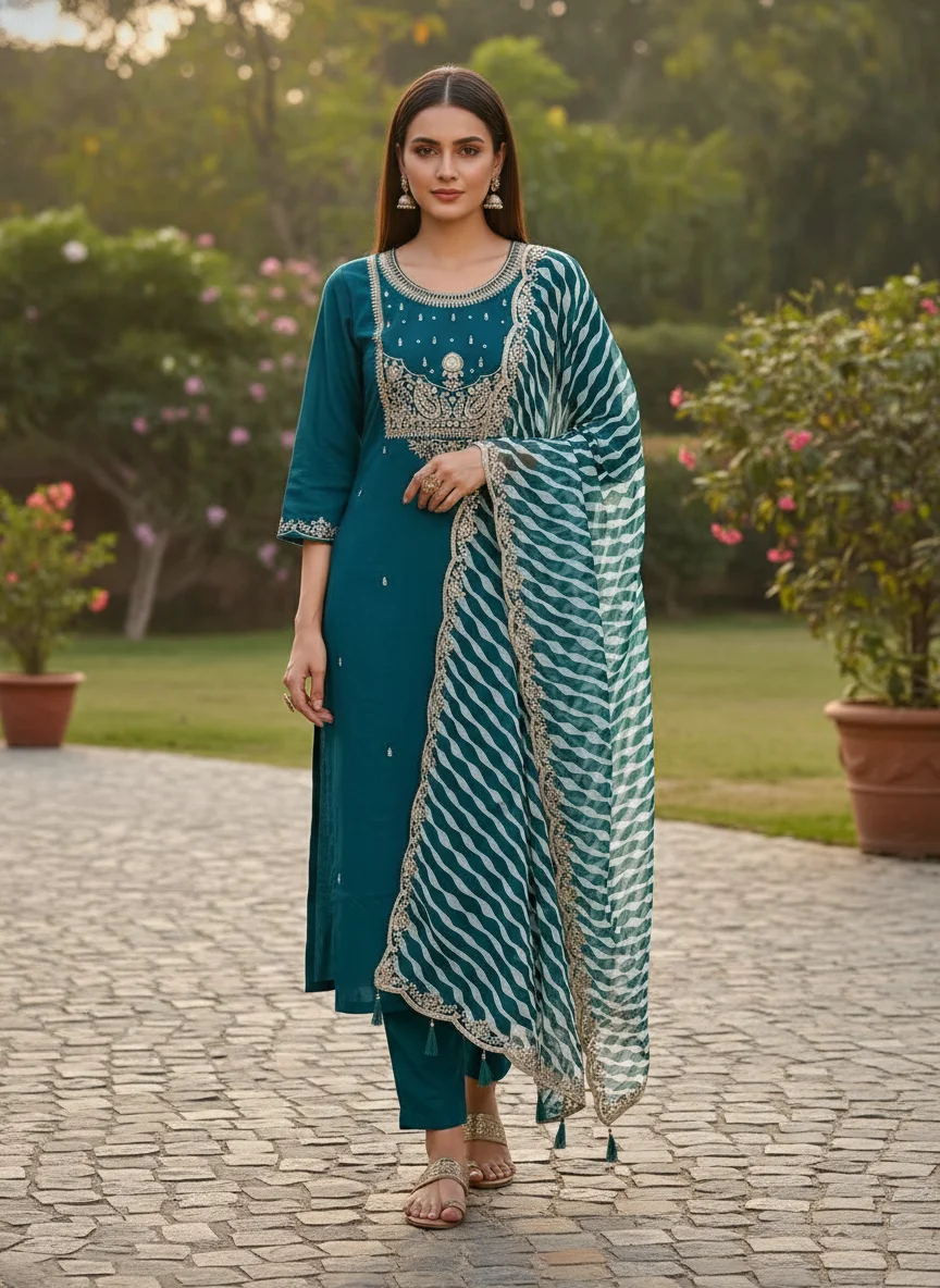 Heavy Viscose Kurtaset thumbnail 1