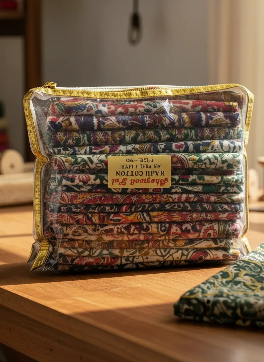 Bhagwati Fab Raju Cotton Printed Fabric - Assorted Designs Blouse Piece 5