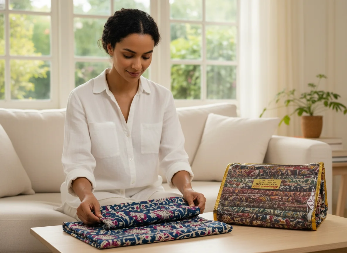 Bhagwati Fab Raju Cotton Floral Paisley Printed Fabric 1 Meter Blouse 1