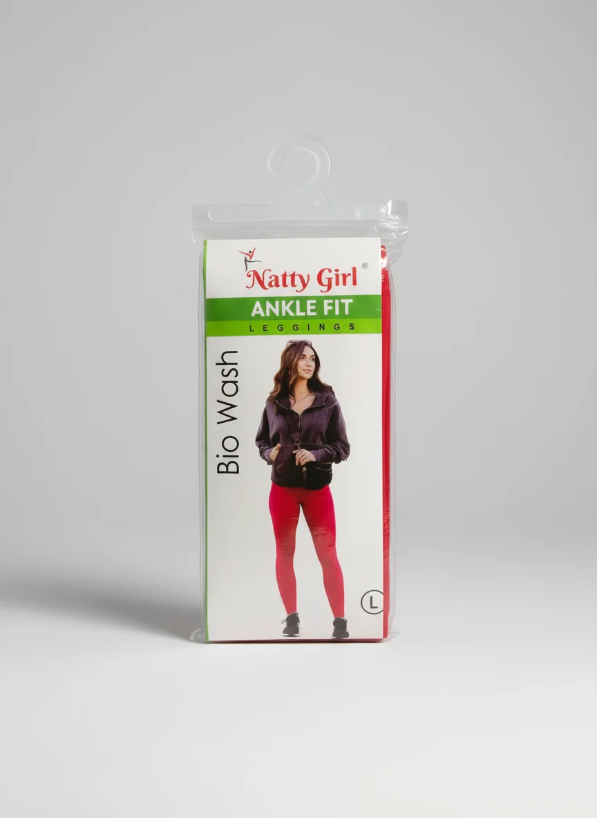 Natty Girl Red Ankle Fit Bio Wash Leggings thumbnail 2