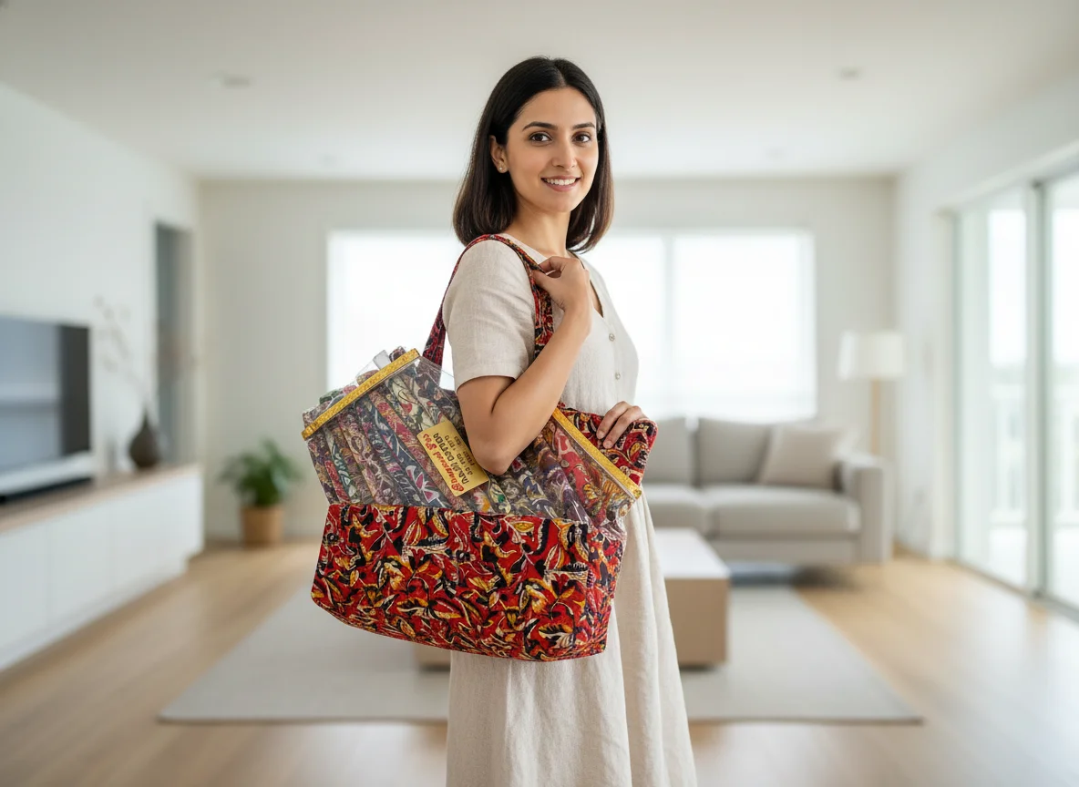 Bhagwati Fab Raju Cotton Red Floral Printed Fabric Blouse Piece 1