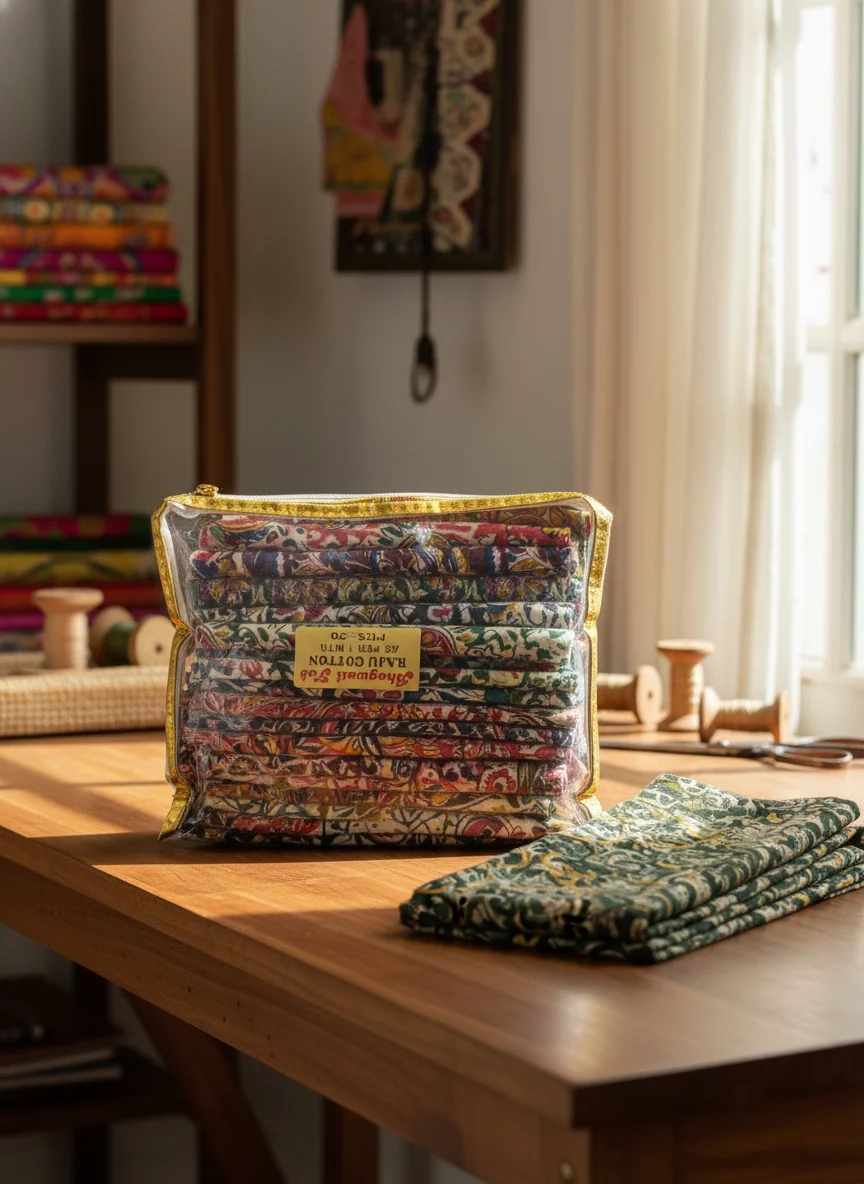 Bhagwati Fab Raju Cotton Printed Fabric - Assorted Designs Blouse Piece 1