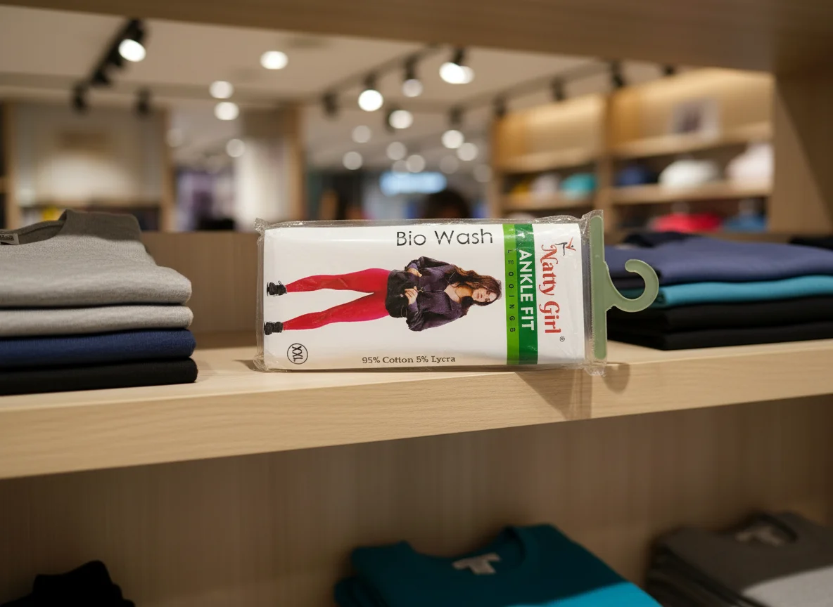 Natty Girl Ankle Fit Bio Wash Leggings White Colour 1