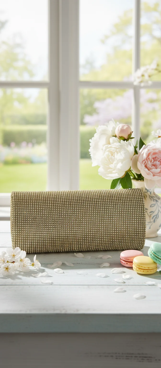 Gold Rhinestone Crystal Mesh Trim 2 Lains 2