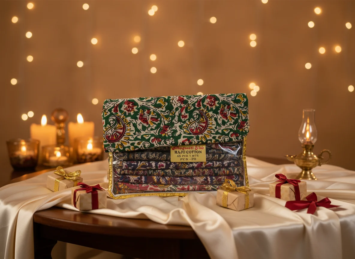 Bhagwati Fab Raju Cotton Printed Fabric - Assorted Designs (1 Meter) Blouse Piece 5