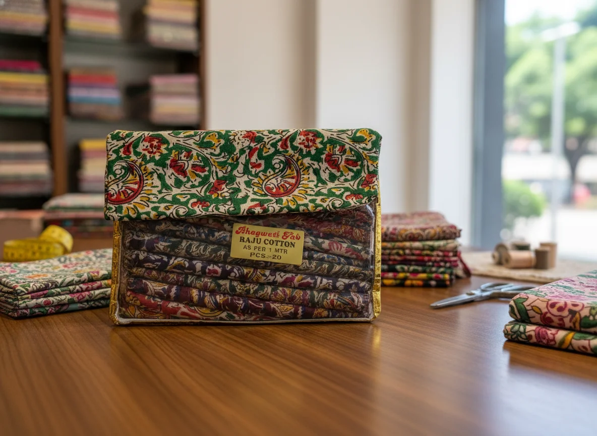 Bhagwati Fab Raju Cotton Printed Fabric - Assorted Designs (1 Meter) Blouse Piece 2