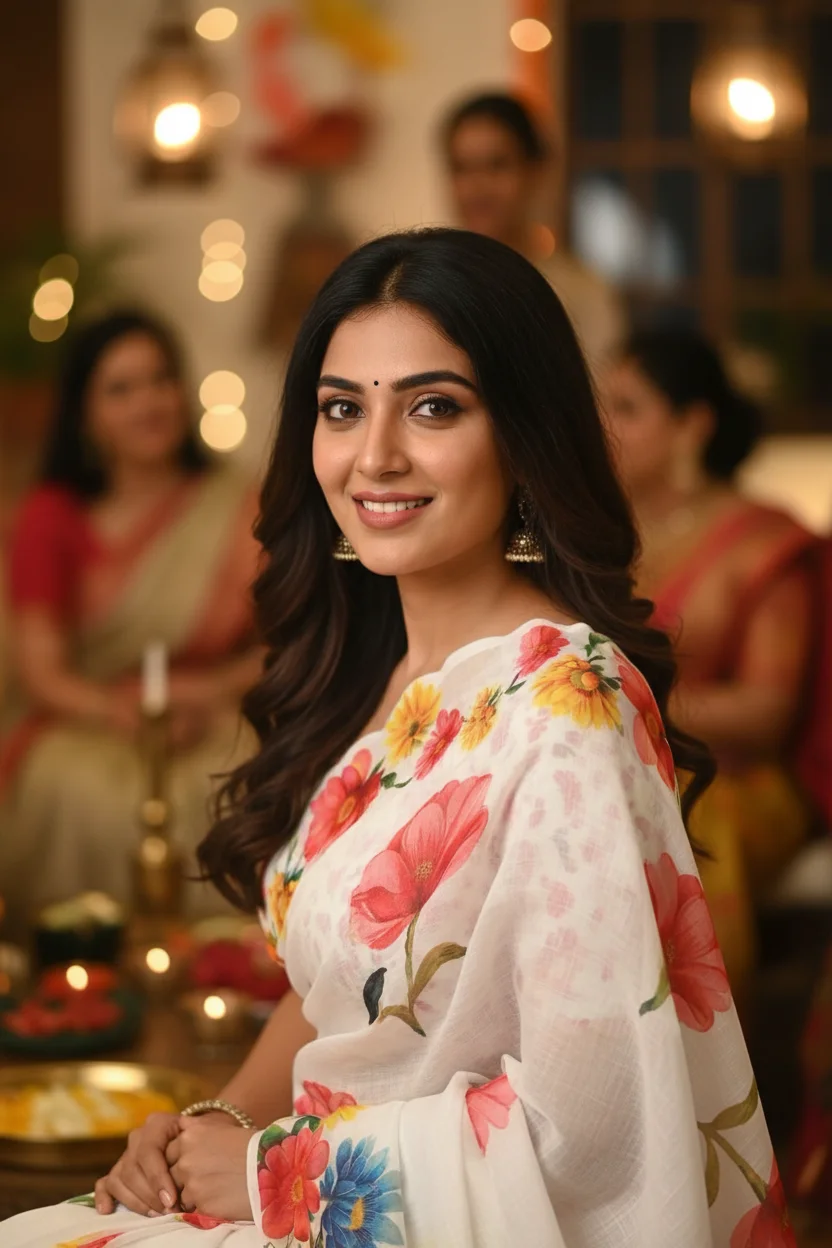 Rich cotton with blouse waight colour and sky blue colour sarees 4