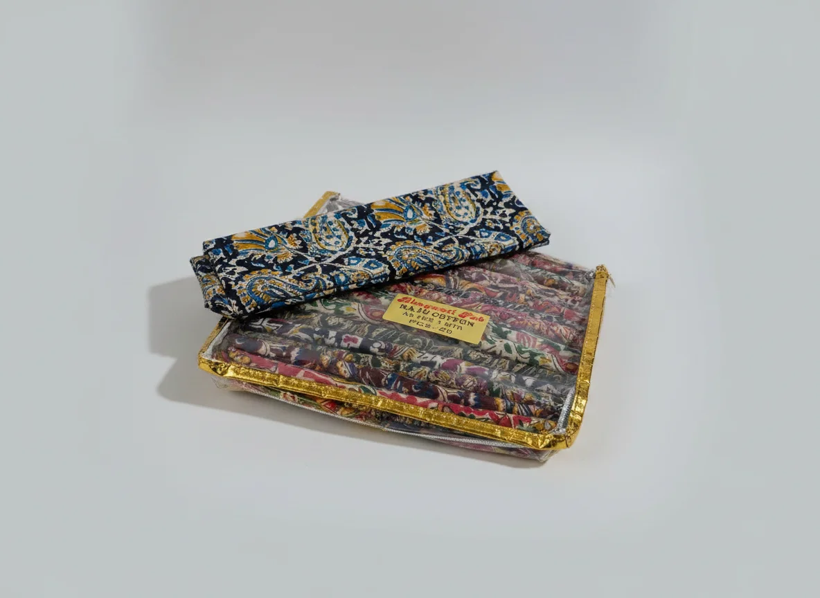 Bhagwati Fab Raju Cotton Printed Fabric Assorted Designs 1 Meter Blouse 2