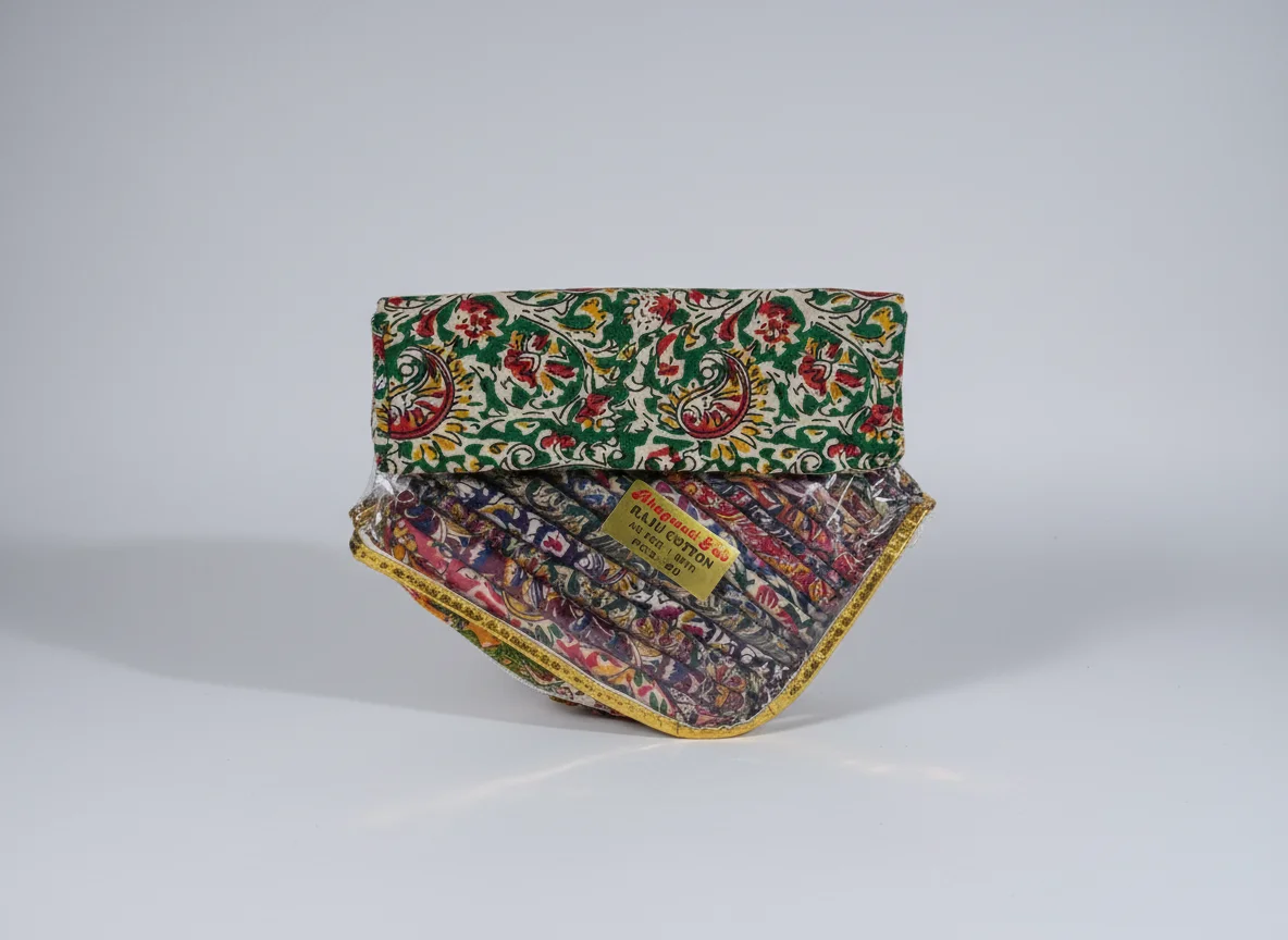 Bhagwati Fab Raju Cotton Printed Fabric - Assorted Designs (1 Meter) Blouse Piece 4