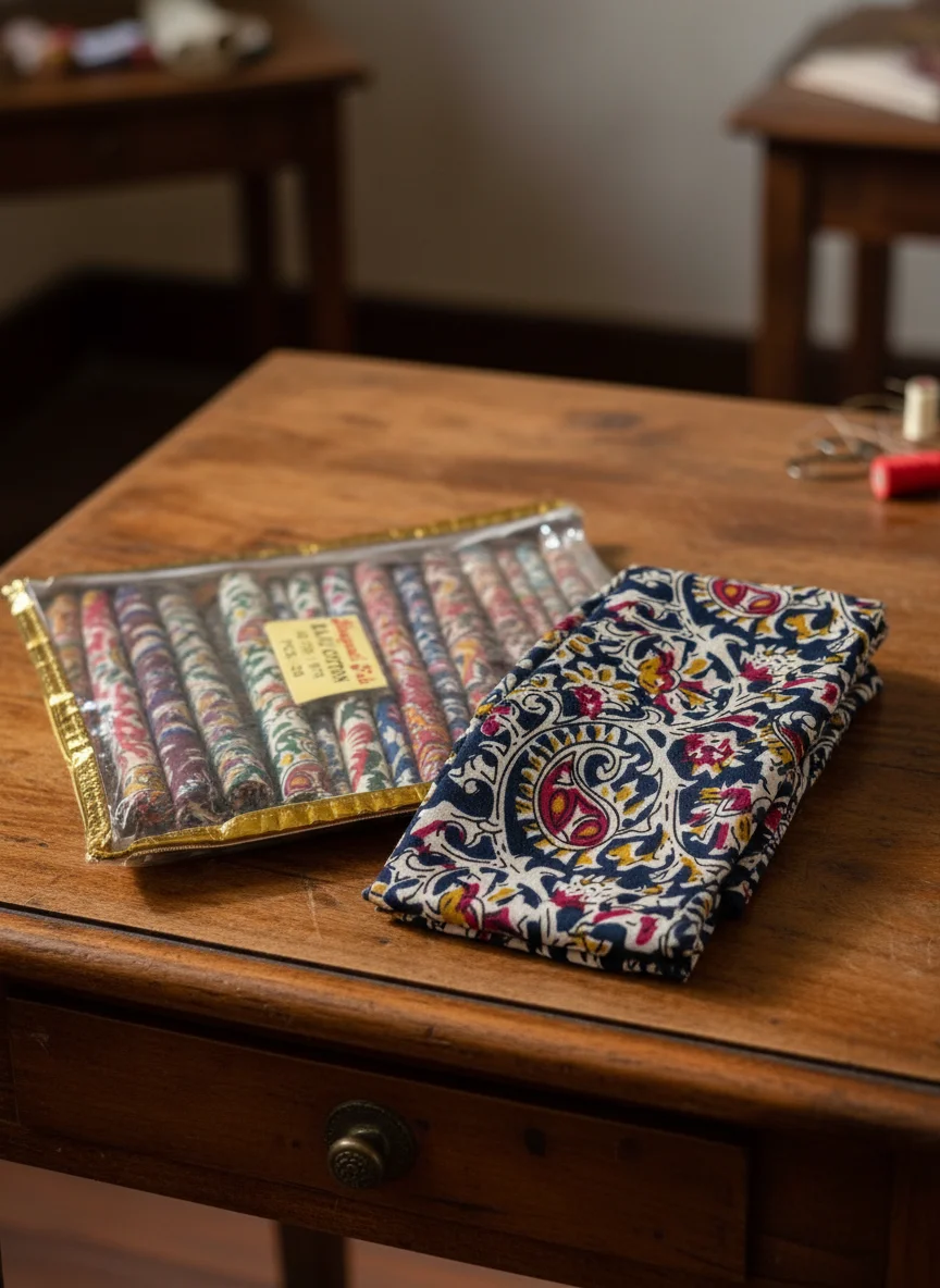 Bhagwati Fab Raju Cotton Printed Fabric - Floral Paisley Design Blouse Piece 3