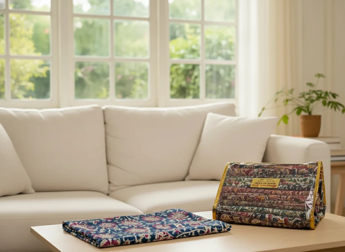 Bhagwati Fab Raju Cotton Floral Paisley Printed Fabric 1 Meter Blouse 3