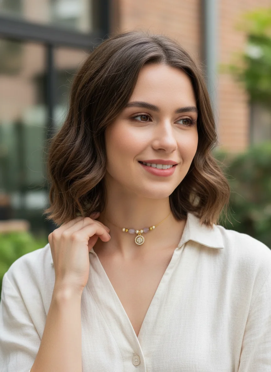 “Pearl Glow Pendant Chain” 3