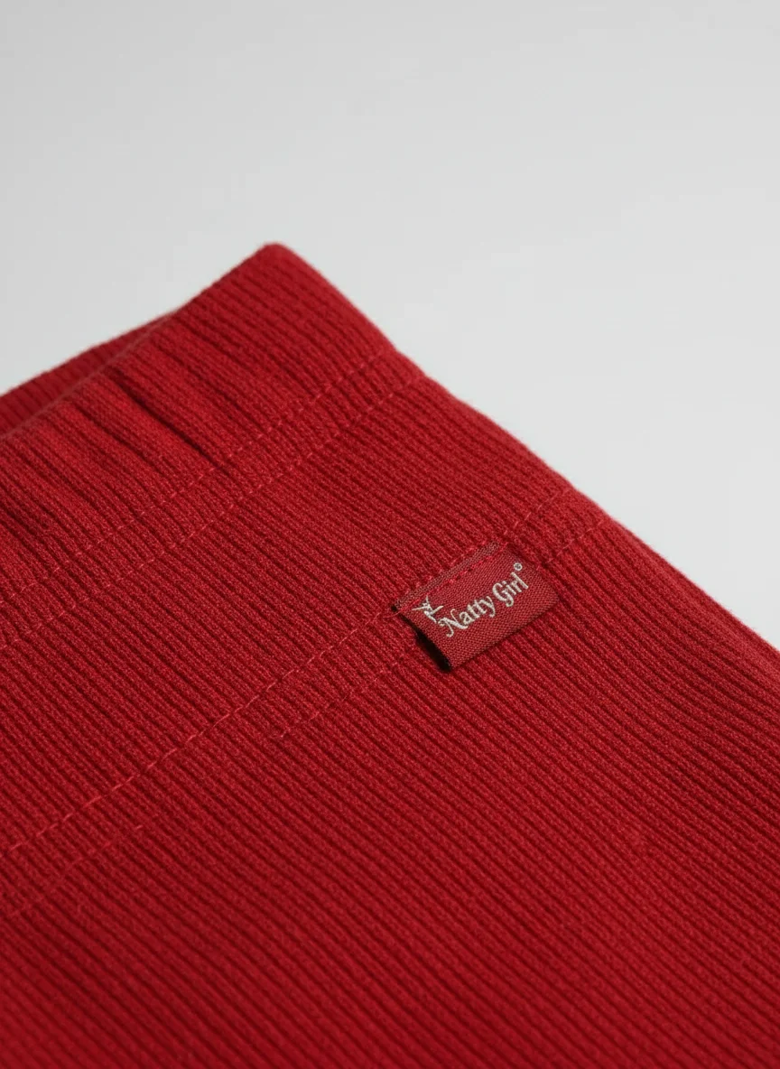 Natty Girl Red Ankle Fit Bio Wash Leggings thumbnail 10