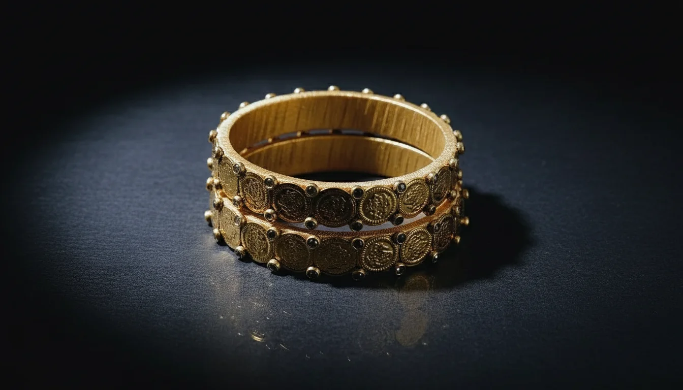 Traditional Kasu design Thread Bangles thumbnail 4