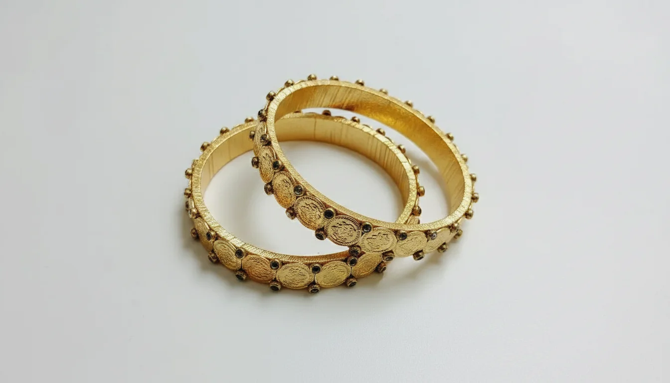 Traditional Kasu design Thread Bangles thumbnail 3