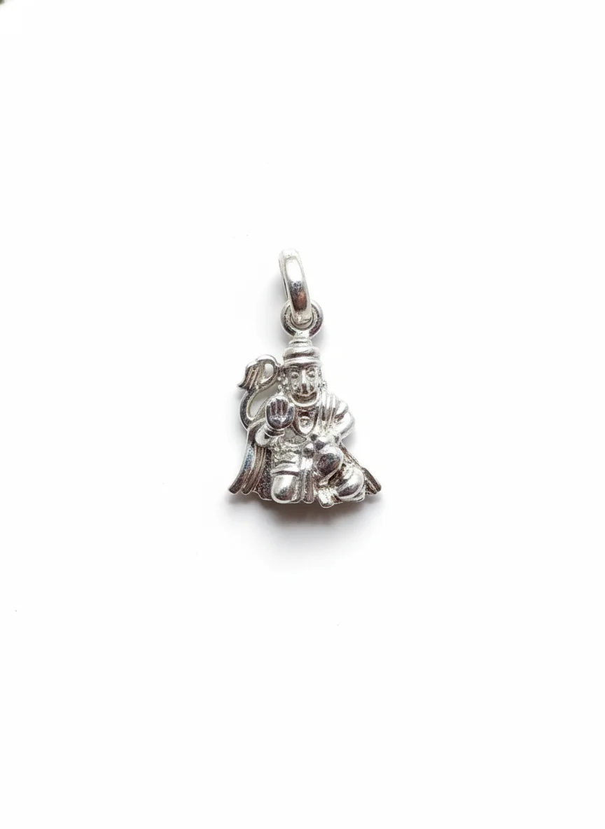 Silver Hanuman Pendant