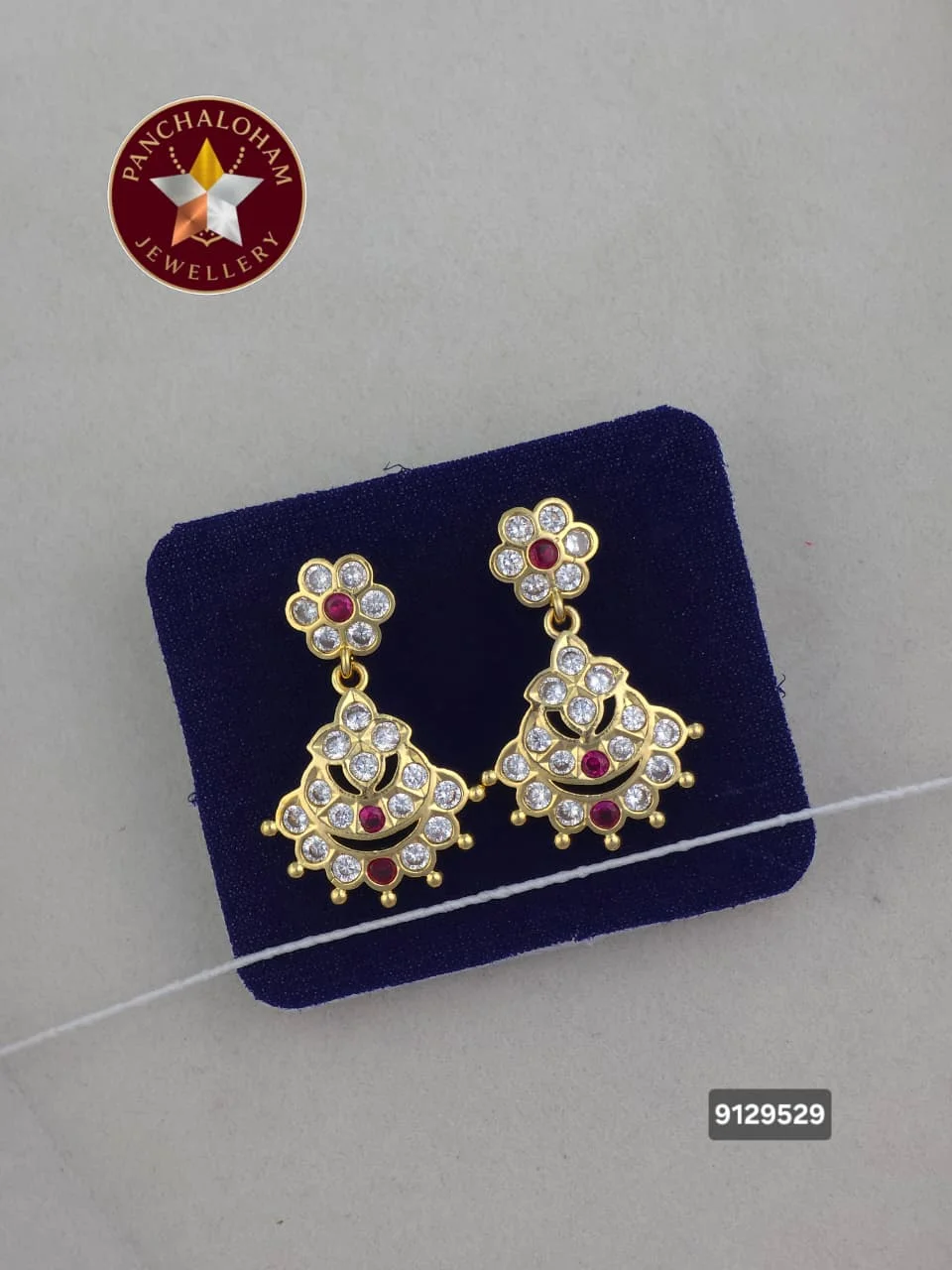 Panchalohalu earrings gold finish 6