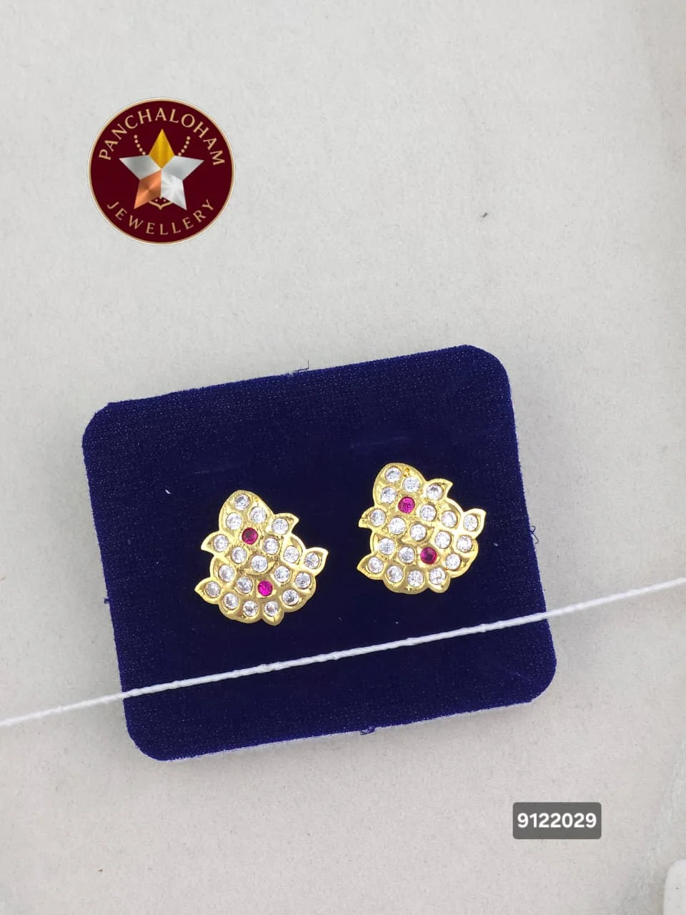 Panchalohalu earrings gold finish 5