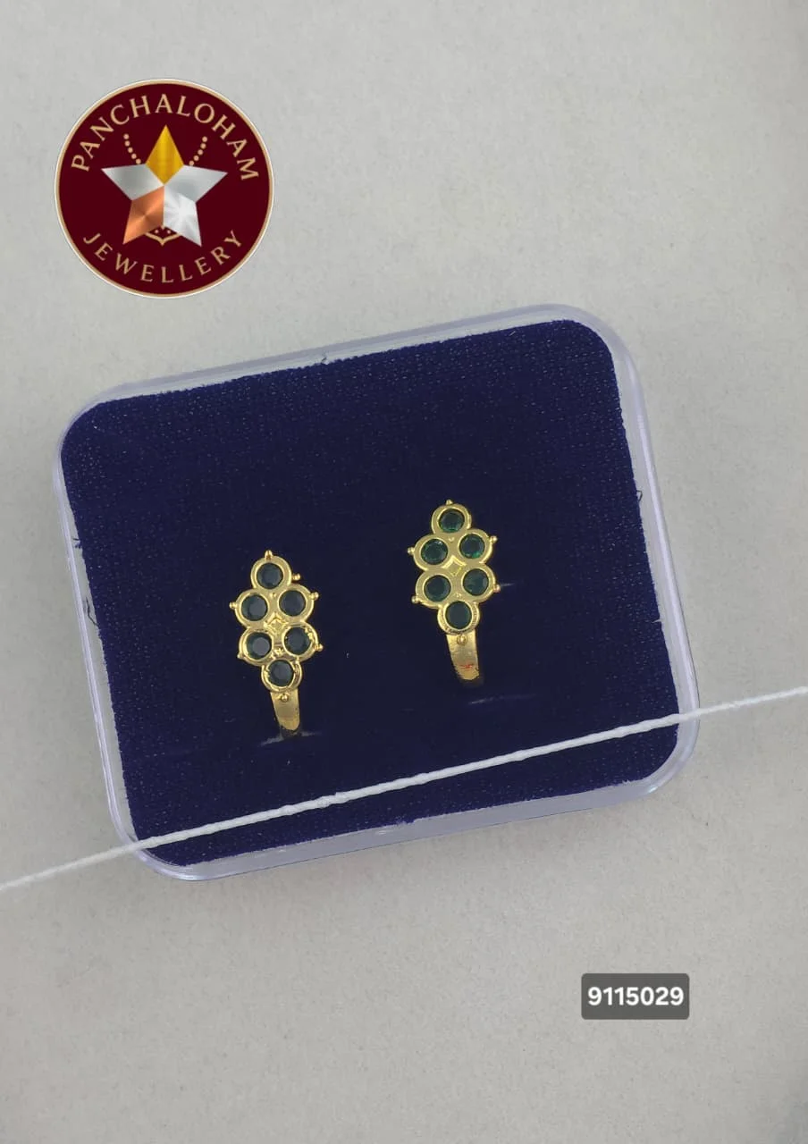 Panchalohalu earrings gold finish 26