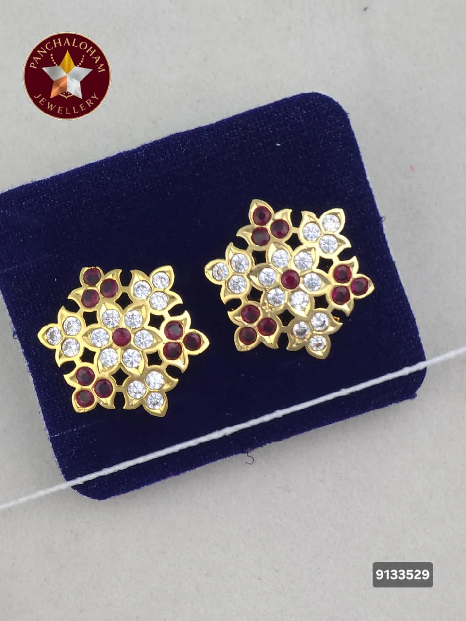 Panchalohalu earrings gold finish 2