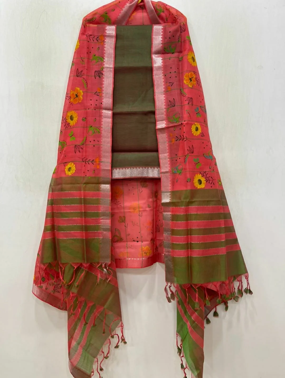 Mangalagiri pattu dress meterials 7