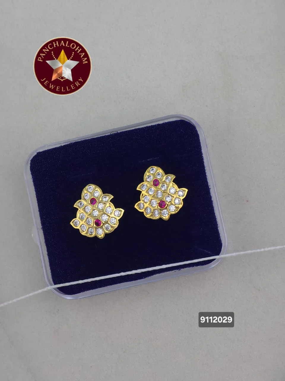 Panchalohalu earrings gold finish 27