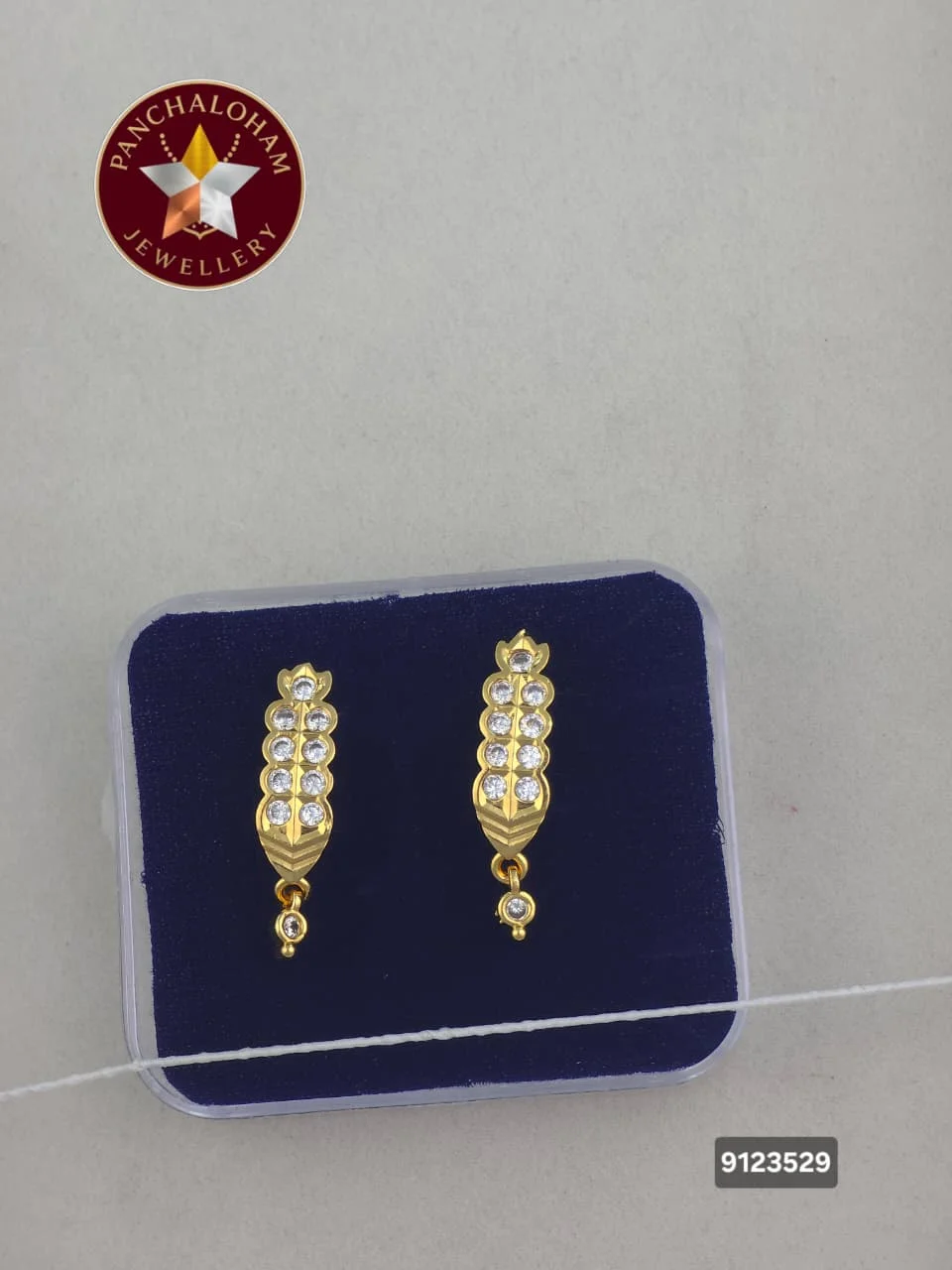 Panchalohalu earrings gold finish 24