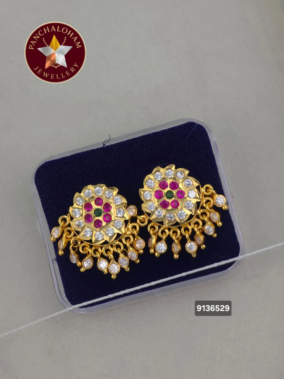 Panchalohalu earrings gold finish 23