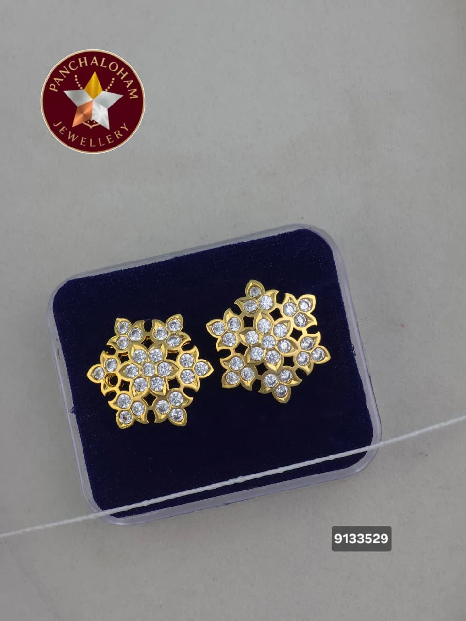 Panchalohalu earrings gold finish 20