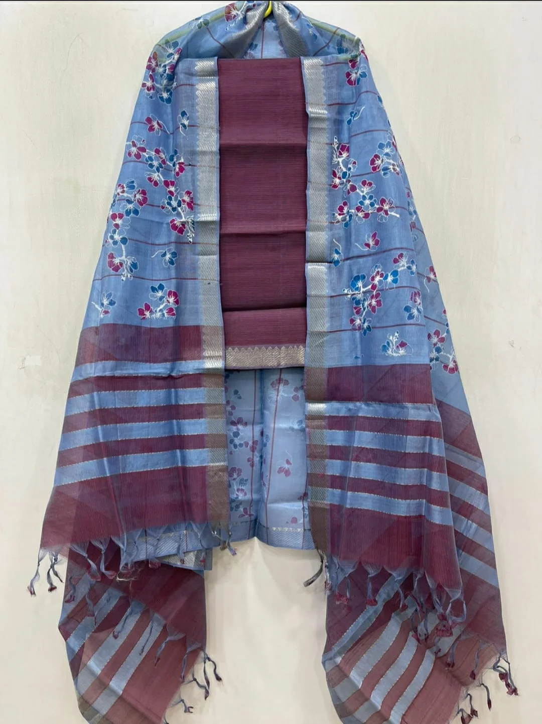 Mangalagiri pattu dress meterials 8