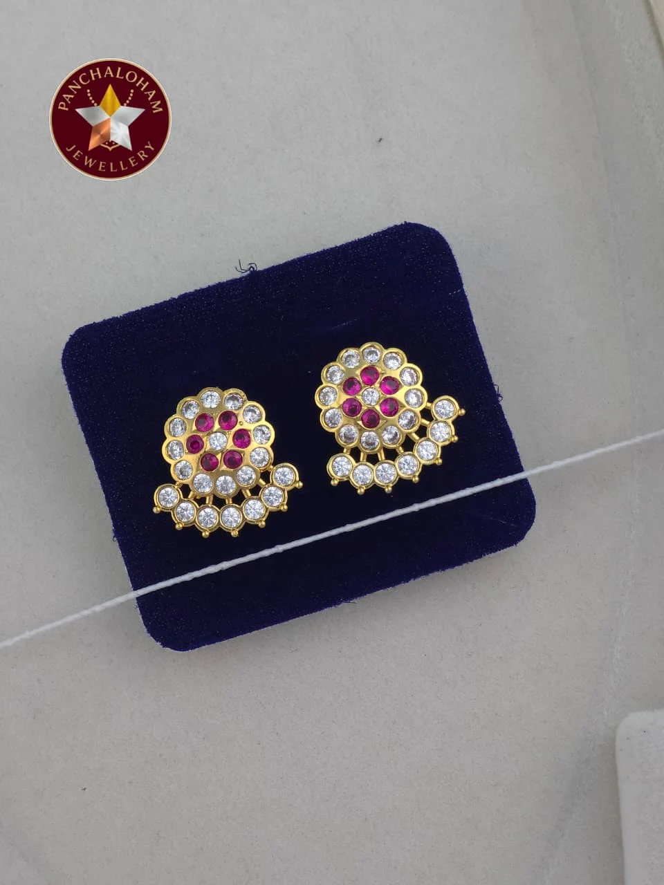 Panchalohalu earrings gold finish 4