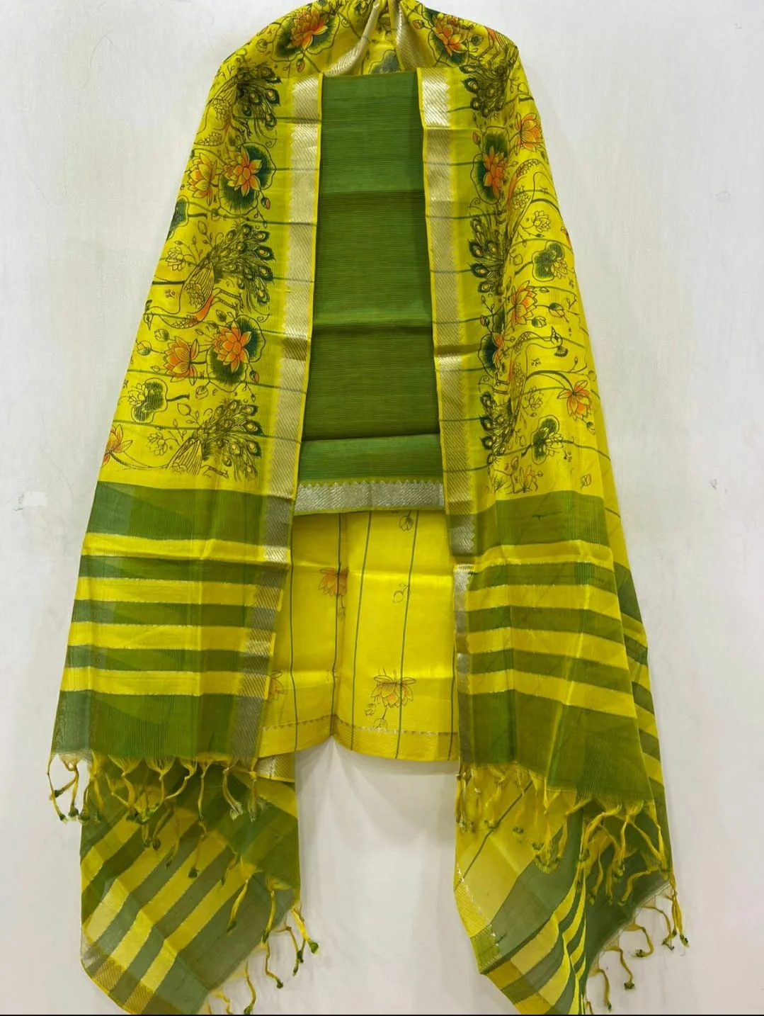 Mangalagiri pattu dress meterials 9