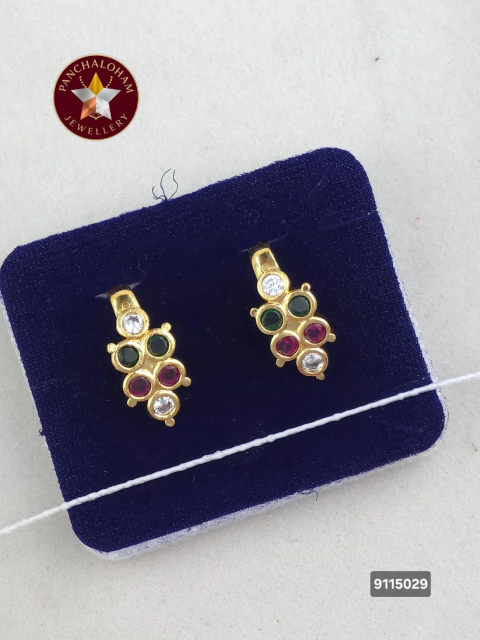 Panchalohalu earrings gold finish 3