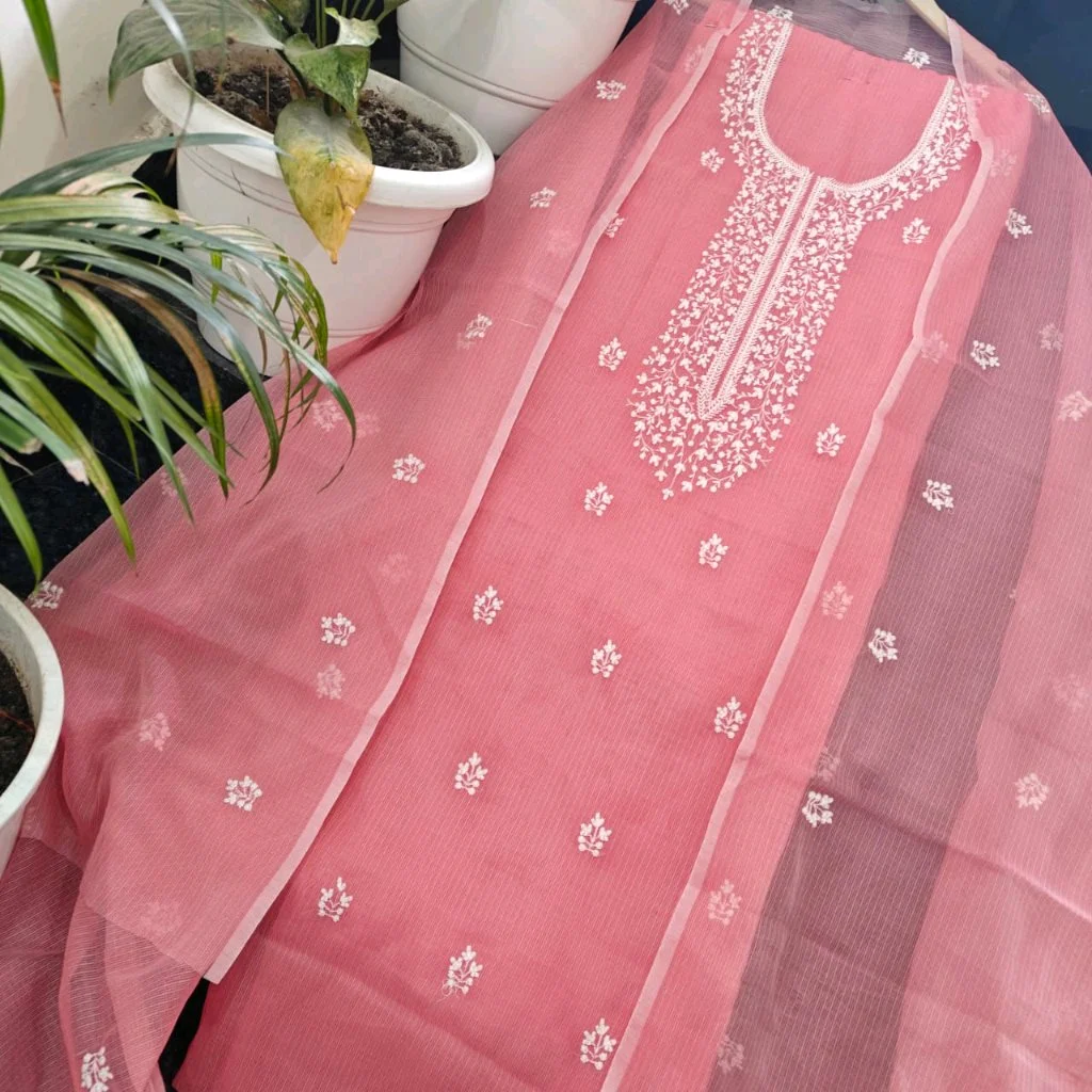 Kota Doria Cotton embroidery work Suits 1