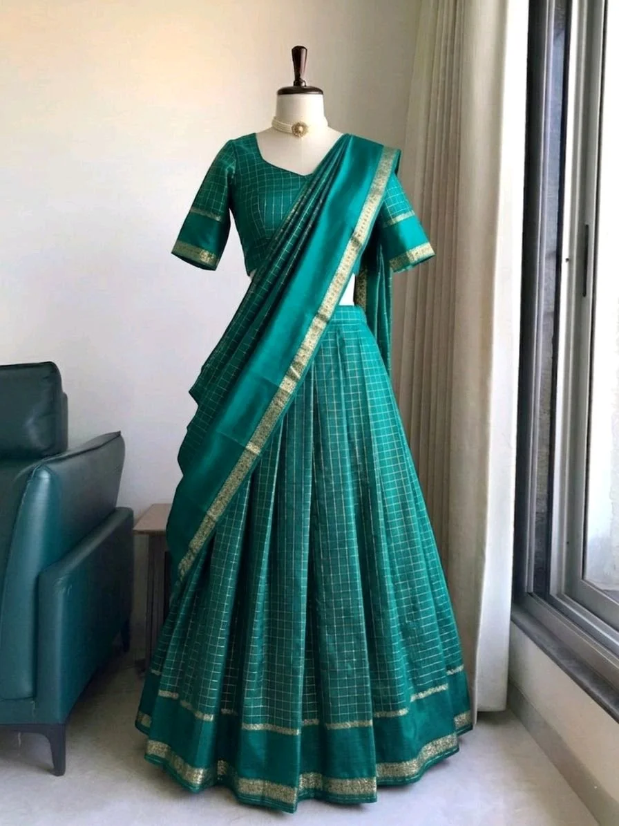 Pure Viscose Georgette Lehenga Choli Set thumbnail 8