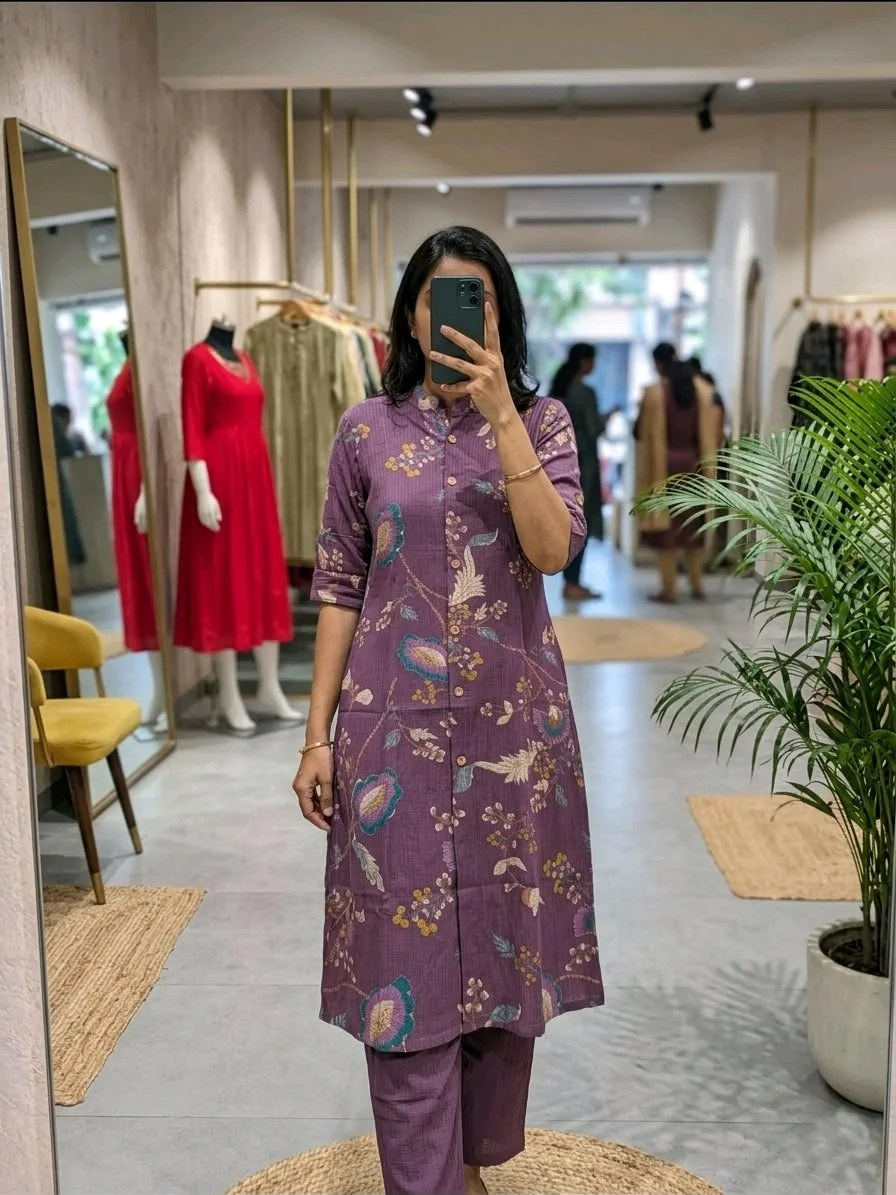 Floral Print Kurta Set with Pants thumbnail 10