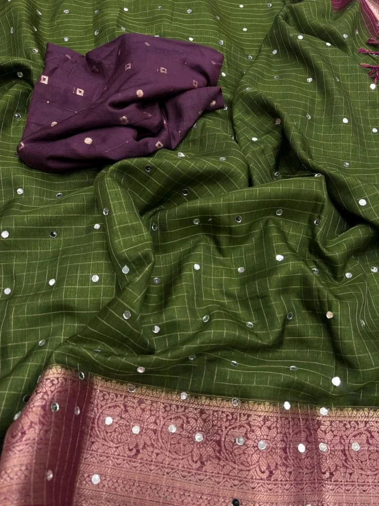 Dola Checks Sarees 5