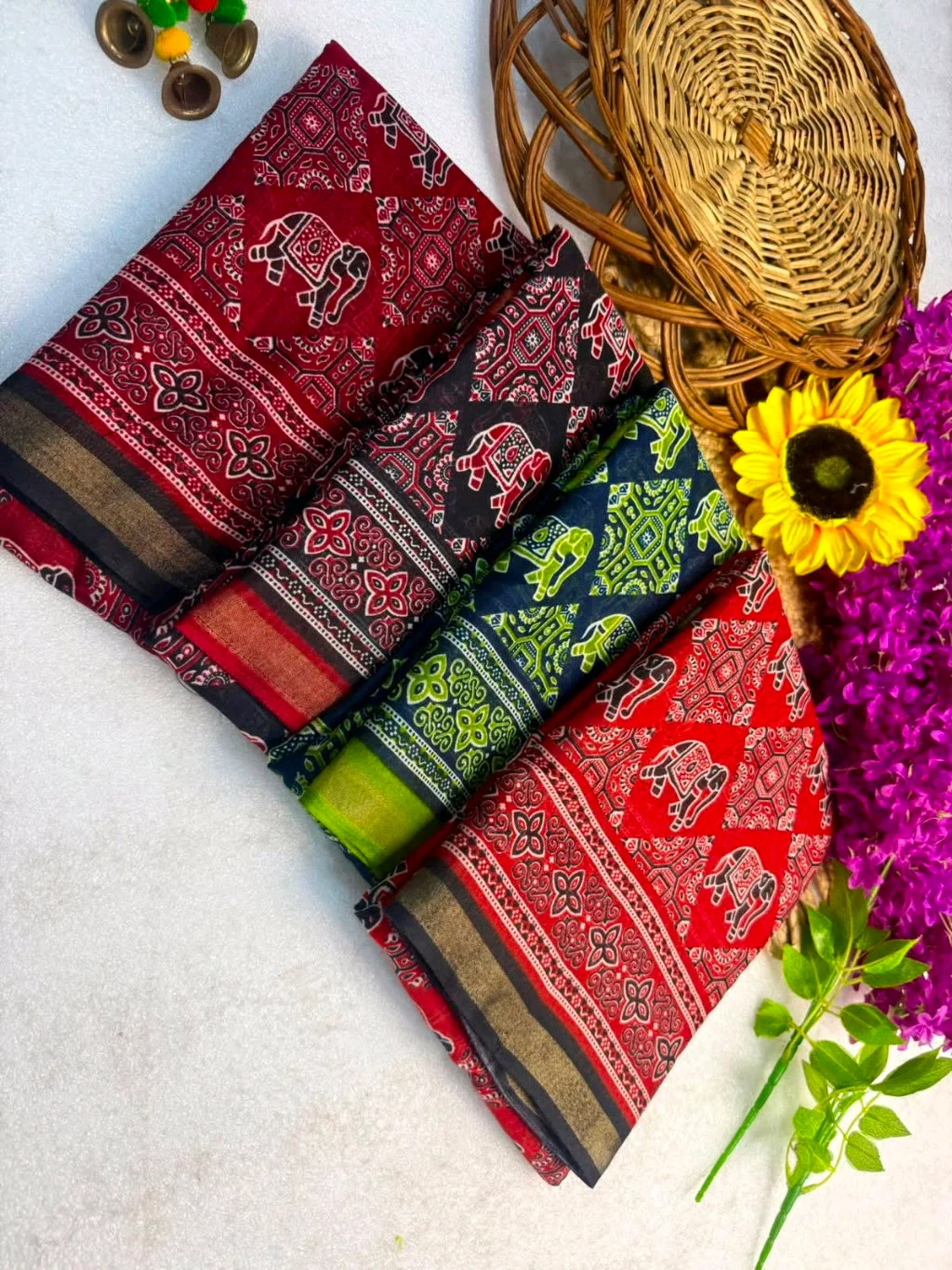 Soft Mul Mul Cotton Viscose Sarees 1