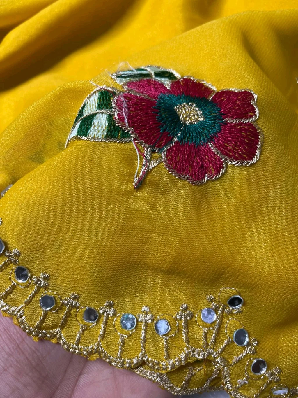 Soft Rangoli Saree 6