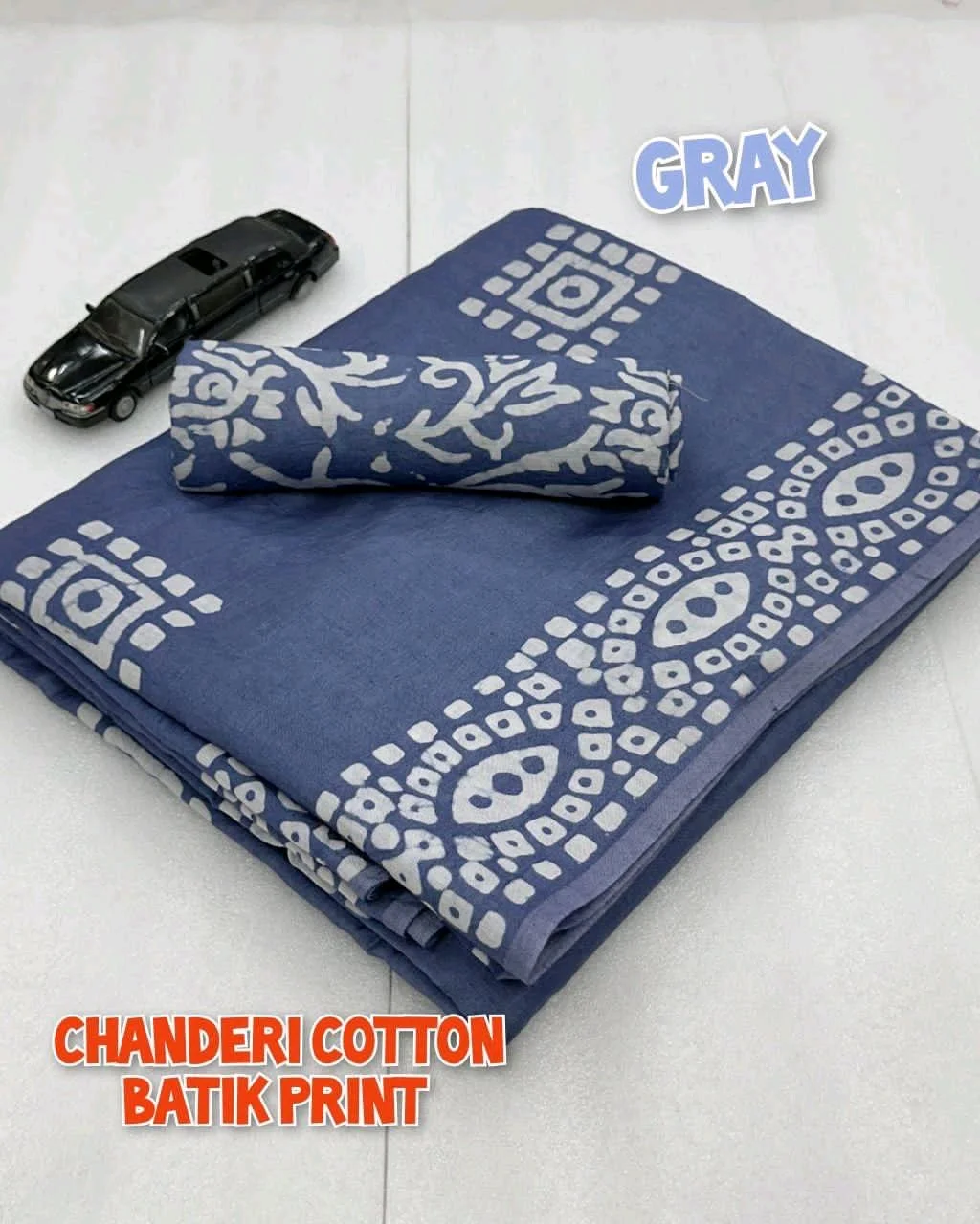 Wax BATIK Hand Print Sarees thumbnail 1