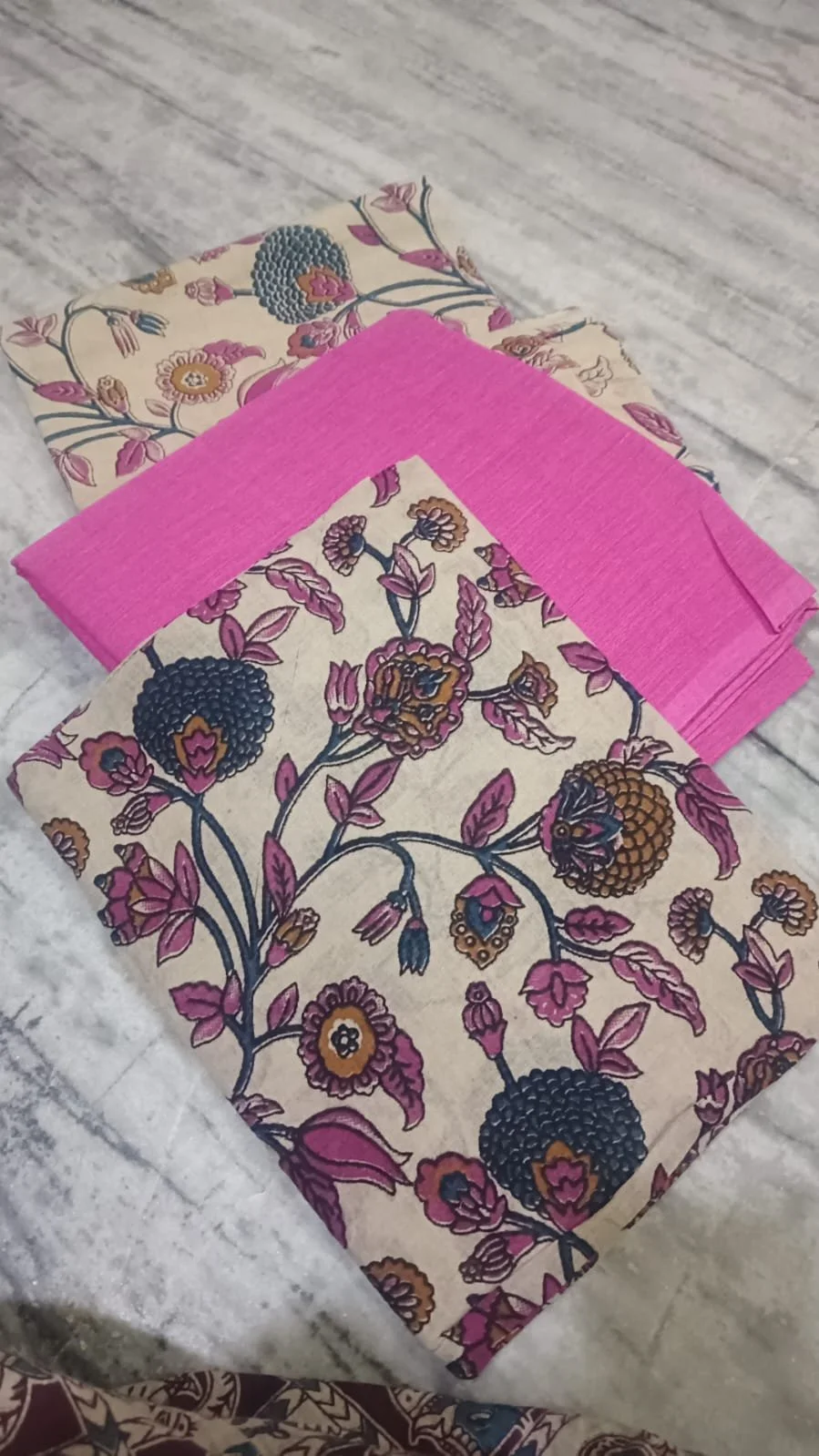 kalamkari cotton dress material