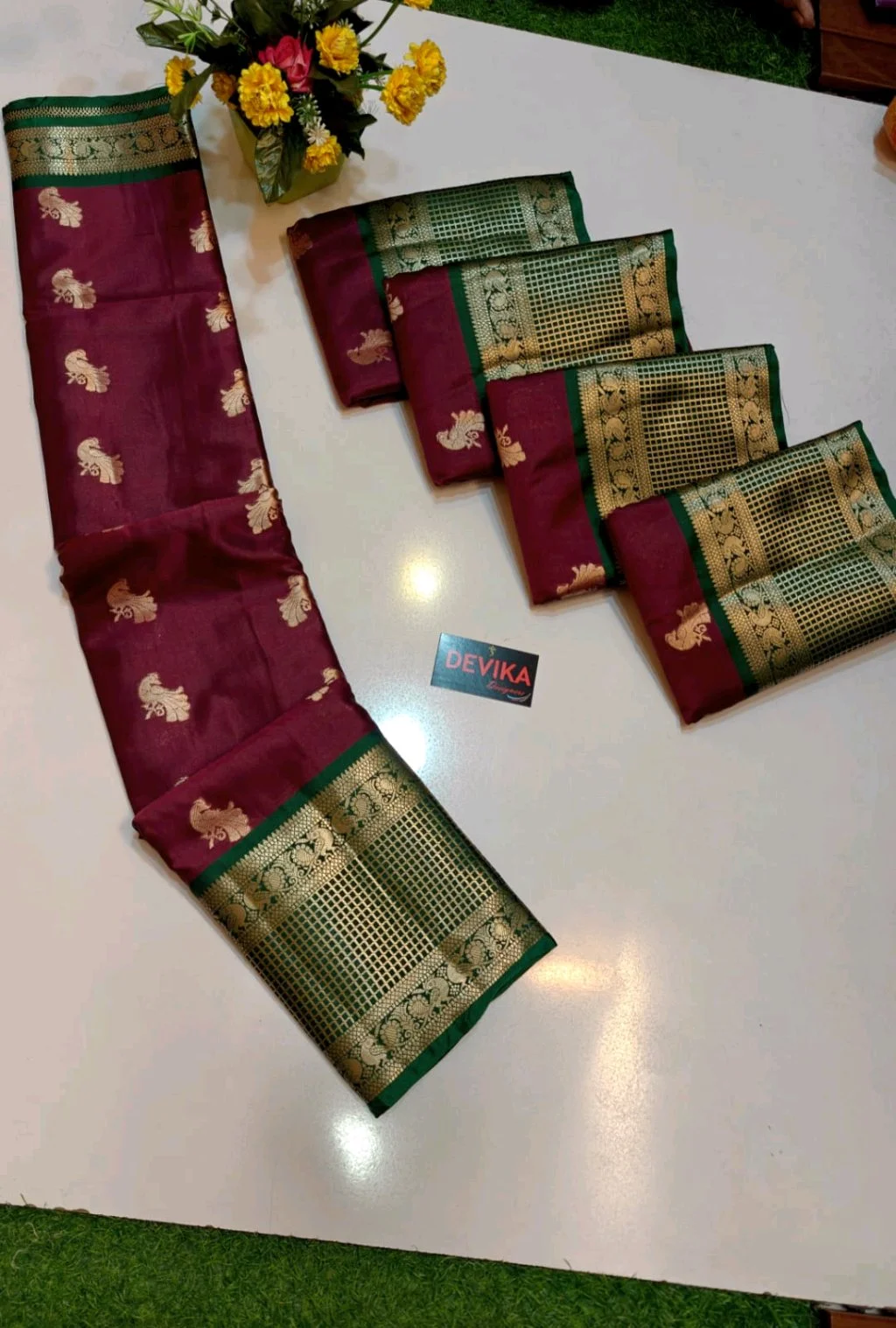 KANJIVARAM SOFT PATTU SAREE 5
