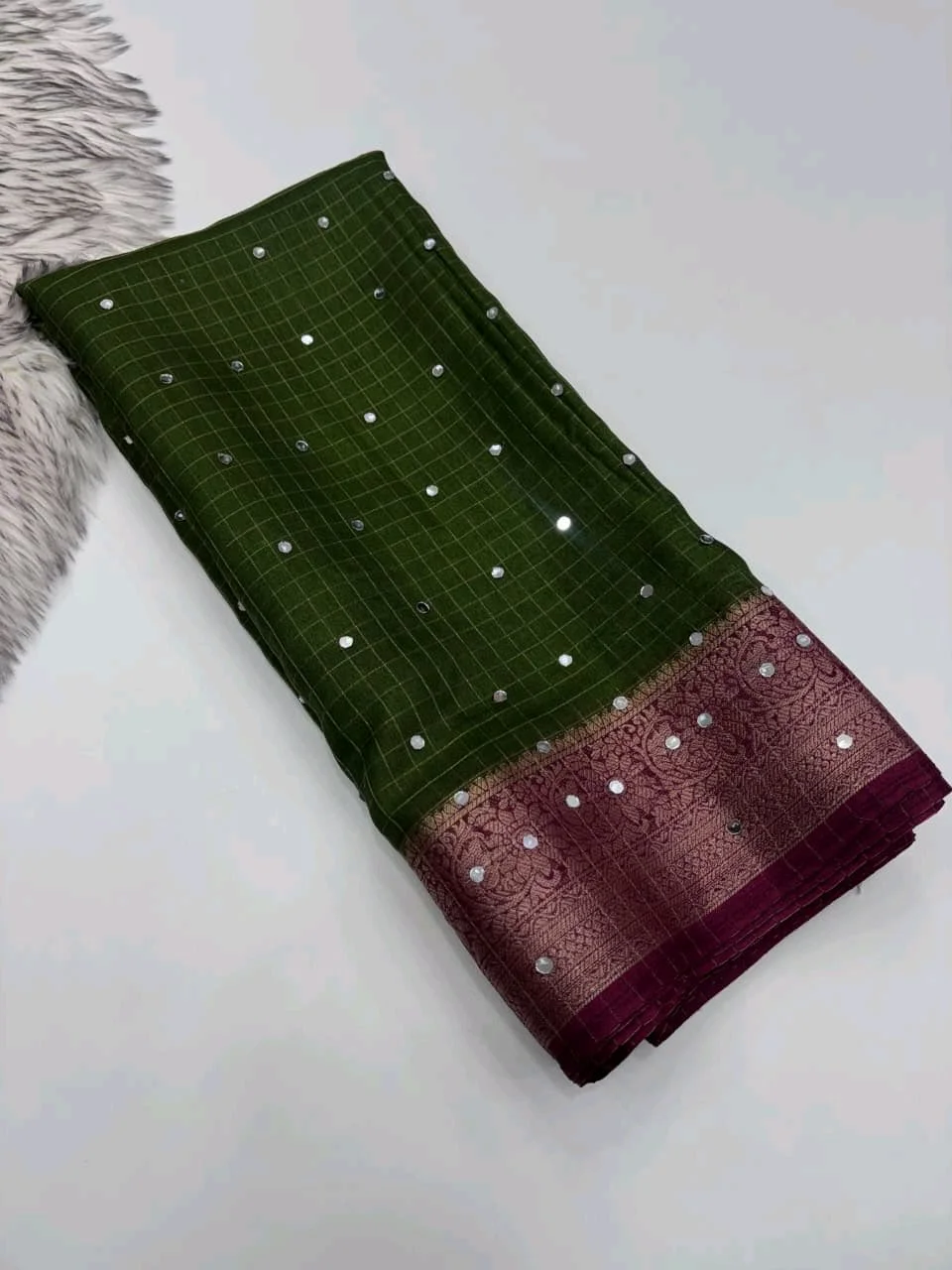 Dola Checks Sarees 2