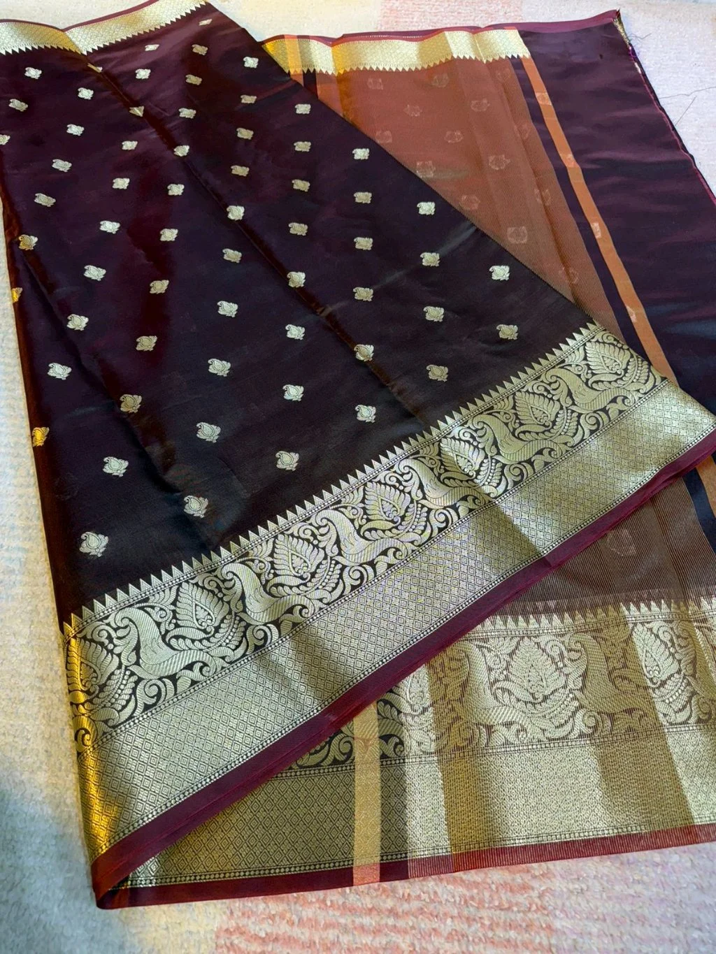 Semi Katan Soft Silk Banarasi Saree thumbnail 7